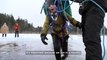 Survival of the fittest: Swedish kids take the plunge in escape lessons from frozen lake