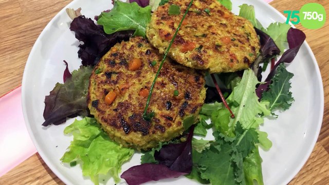 Galettes de quinoa carottes et poireaux au curcuma