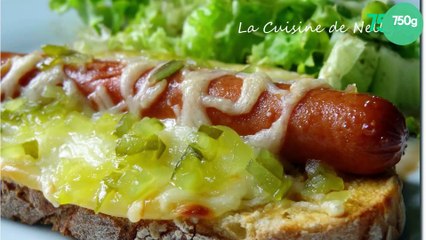Tartine façon Hot-dog
