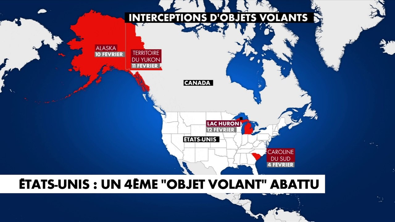 Etats-Unis : un quatrième «objet volant» abattu