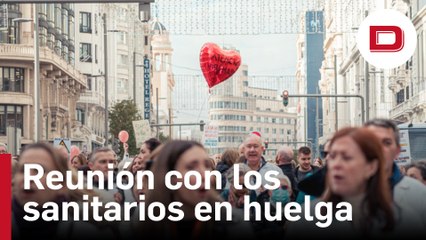 La Comunidad de Madrid se reúne con los sanitarios en huelga
