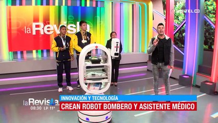 Estudiantes cochabambinos innovan con la creación de un ‘robot asistente médico’ y ‘robot bombero’