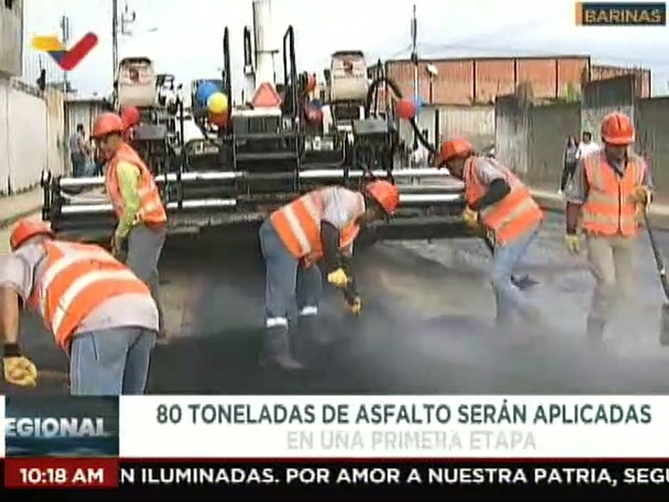 Inicia primera etapa del Plan de Asfaltado en la comunidad La Floresta Bolivariana en Barinas