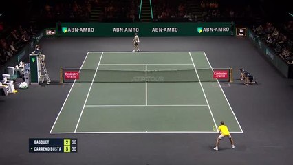 Rotterdam - Gasquet renverse Carreno-Busta après un rude combat