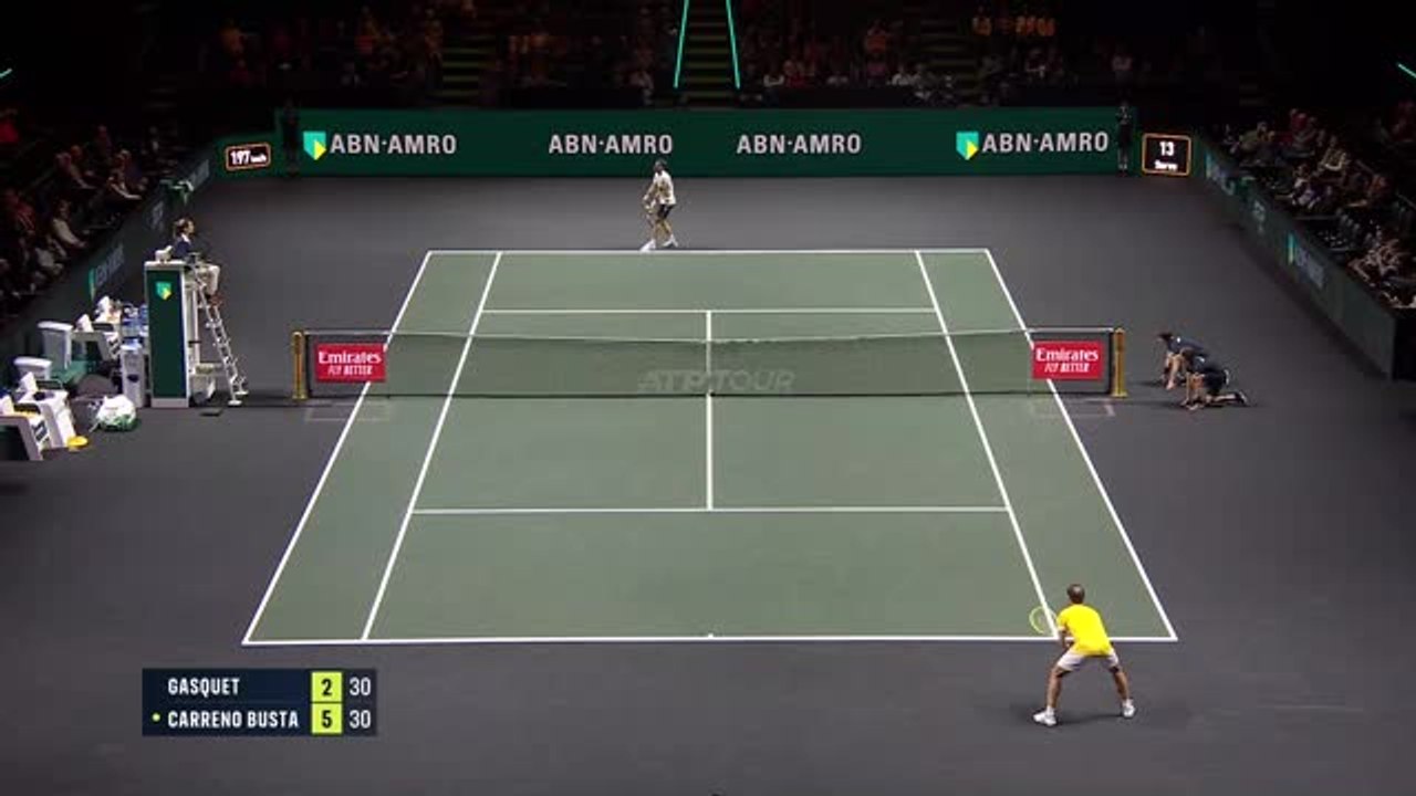 Rotterdam - Gasquet renverse Carreno-Busta aprè...