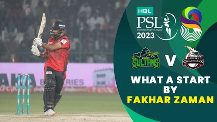 Скачать видео: What A Start By Fakhar Zaman | Multan Sultans vs Lahore Qalandars | Match 1 | HBL PSL 8 | MI2T