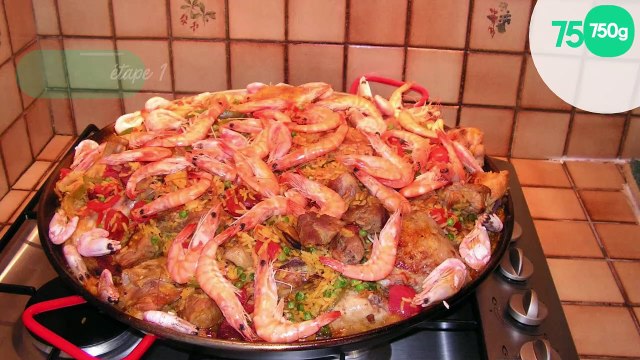 Paëlla aux travers de porc