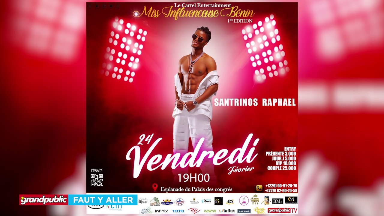 SOIRÉE GLAMOUR AVEC SANTRINOS RAPHAEL - MISS INFLUENCEUSE BÉNIN 2023
