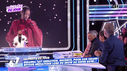 Rihanna affiche sa deuxième grossesse lors du Super Bowl !