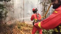 Los bomberos españoles de la UME luchan en Chile contra los devastadores incendios forestales
