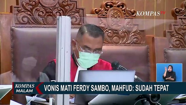 Vonis Mati Ferdy Sambo dan 20 Tahun Putri Candrawathi, Mahfud MD: Sudah Tepat!