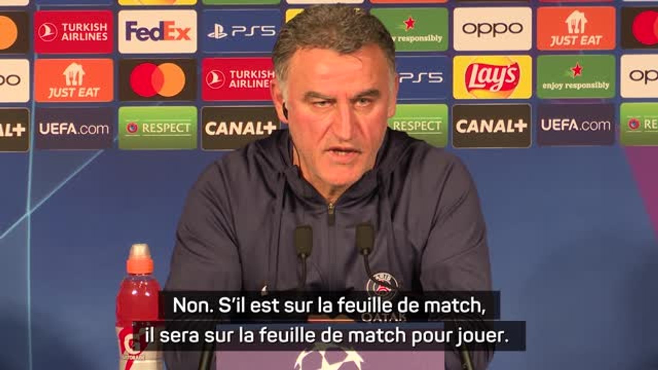 PSG Galtier Mbappé ne fera pas acte de présence sur le banc de