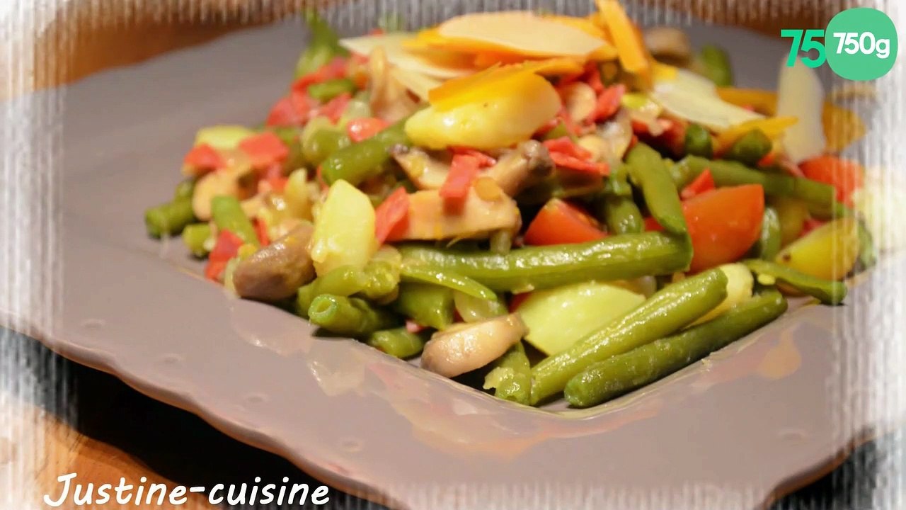 Poélée de haricots verts au chorizo