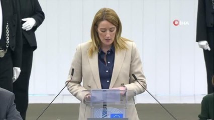Avrupa Parlamentosu'nda depremde hayatını kaybedenler için saygı duruşu