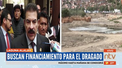 Reyes Villa busca financiamiento para la recuperación de la laguna Alalay