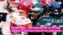 Travis Kelce Gets Emotional Talking About Brother Jason Kelce After Super Bowl Win