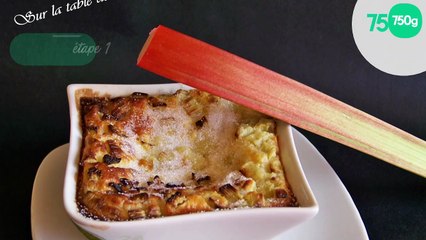 Mini clafoutis à la rhubarbe