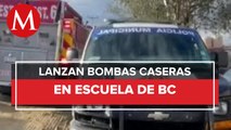 En Baja California, lanzaron bombas molotov a escuela secundaria; reportan daños materiales