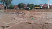 Granizo y lluvia causan alarma e inundación en la zona sur de Cochabamba