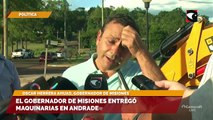 El gobernador de Misiones entregó maquinarias en Andrade