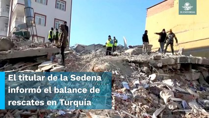 ¿Cuántos rescates ha logrado el equipo mexicano enviado a Turquía para apoyar tras el terremoto?