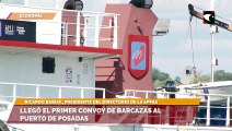 Llegó el primer convoy de barcazas al Puerto de Posadas