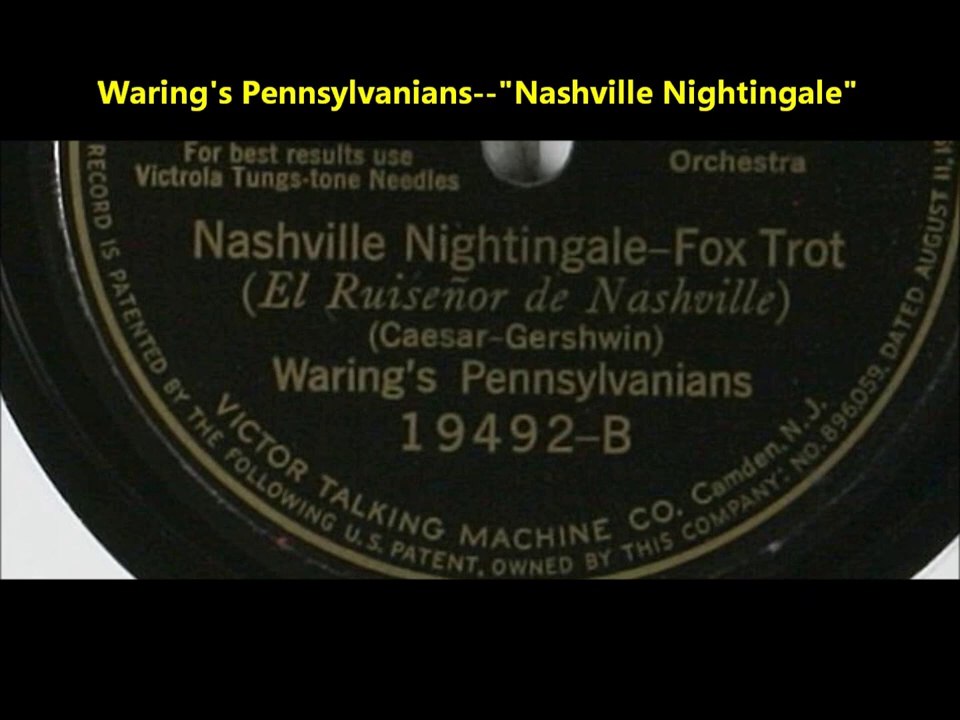 Waring's Pennsylvanians - Nashville Nightingale (1924)