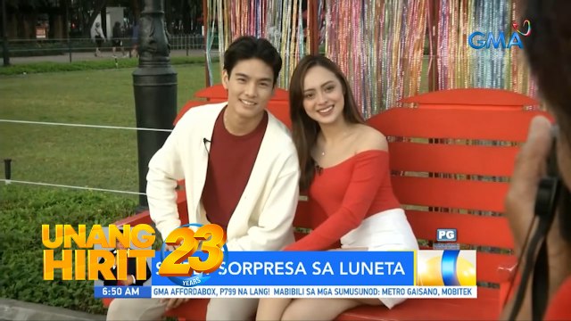 Sweet sorpresa ng Unang Hirit sa lovers sa Luneta | Unang Hirit