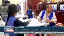 Ecuador: Autoridades electas se acercan a la prensa luego de conteo electoral