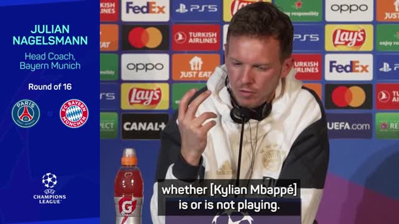 Nagelsmann preparing Bayern for Mbappe despite injury concern