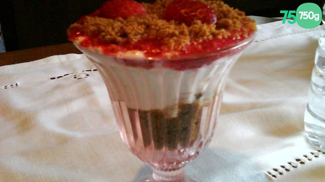 Verrine à la fraises aux spéculoos