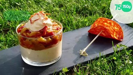 Verrine d'été aux deux poivrons