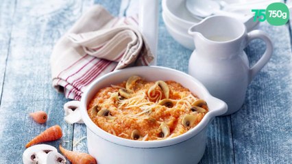 Purée de Floraline aux champignons et à l’emmental