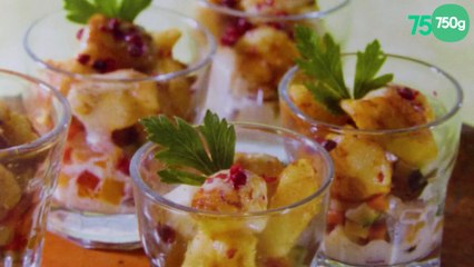 Verrine lotte aux légumes