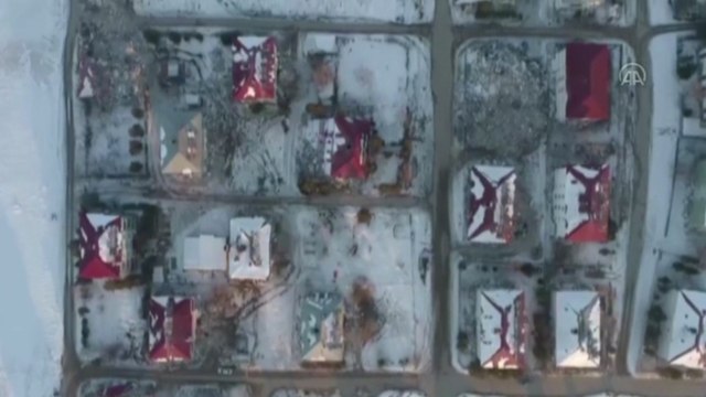 Afşin'de depremin neden olduğu yıkım dron ile görüntülendi