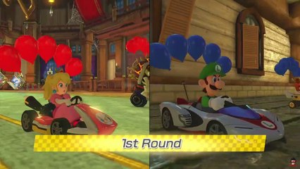 Mario Kart 8 Deluxe - Peach vs Luigi