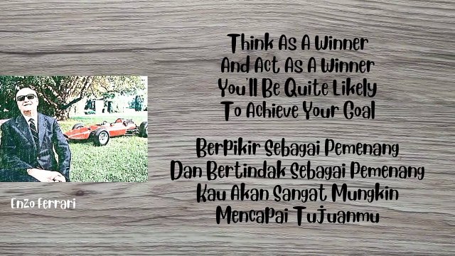 Quotes of Enzo Ferrari / Kutipan - Petikan Enzo Ferrari 006