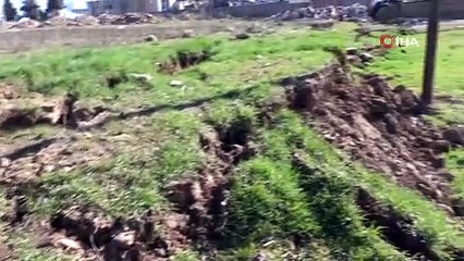 Dehşetin boyutu böyle kaydedildi! Fay hattının geçtiği yerler bu hale geldi