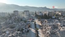 Depremin 9. gününde Hatay'daki yıkım böyle görüntülendi