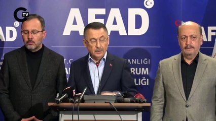 Fuat Oktay AFAD'a gönderilen yardımlara ilişkin konuştu: 'Amaçları dışında 1 kuruşunun dahi kullanılmasına müsaade edilmeyecek'