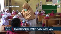 Siswa SD Negeri 7 Banda Aceh Jalani Vaksin Polio Tahap Dua