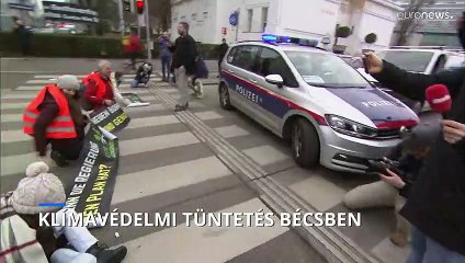 Két hétig akadályozzák a forgalmat a klímatüntetők Bécs belvárosában