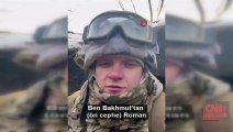 Cephedeki Ukraynalı askerden Türkiye’ye taziye mesajı