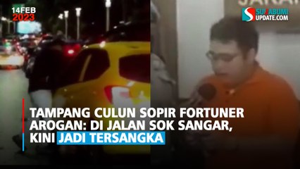 Tampang Culun Sopir Fortuner Arogan: Di Jalan Sok Sangar, Kini Jadi Tersangka