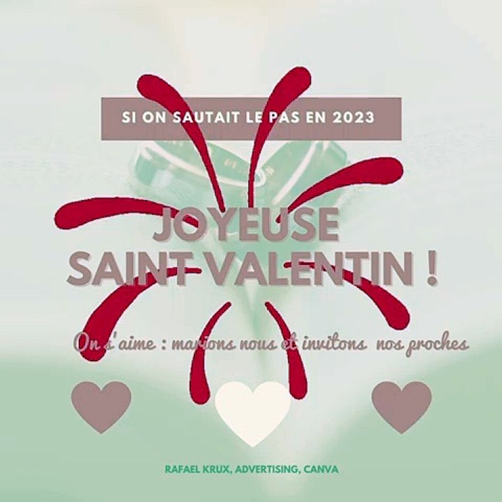 La Saint Valentin pour se déclarer et s'engager