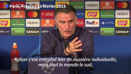 PSG-Bayern: "Je ne sais pas si Kylian sera sur la feuille de match" (Galtier)