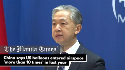 China says US balloons entered airspace 'more than 10 times' in last year