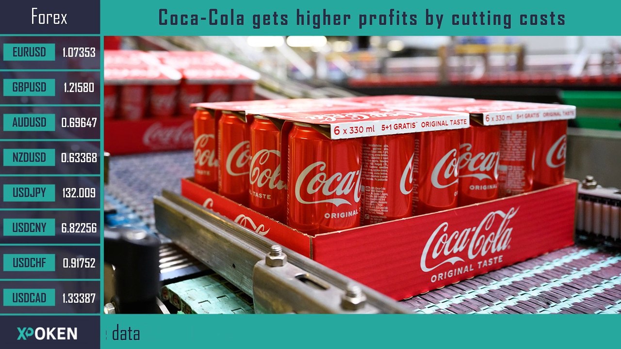 Xpoken nouvelles. Coca-Cola augmente son bénéfice en réduisant ses coûts