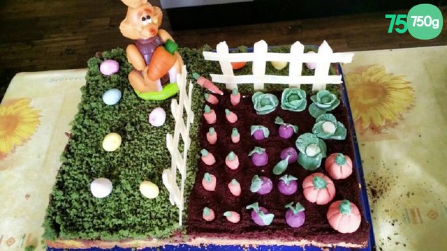 Gâteau jardin de Pâques
