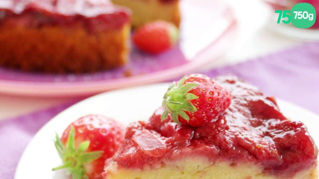 Fondant fraises amandes